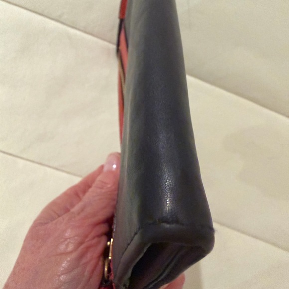 Coach Legacy Color Block Double Zip Wristlet Wallet 7.5x4.5 - Picture 7 of 11